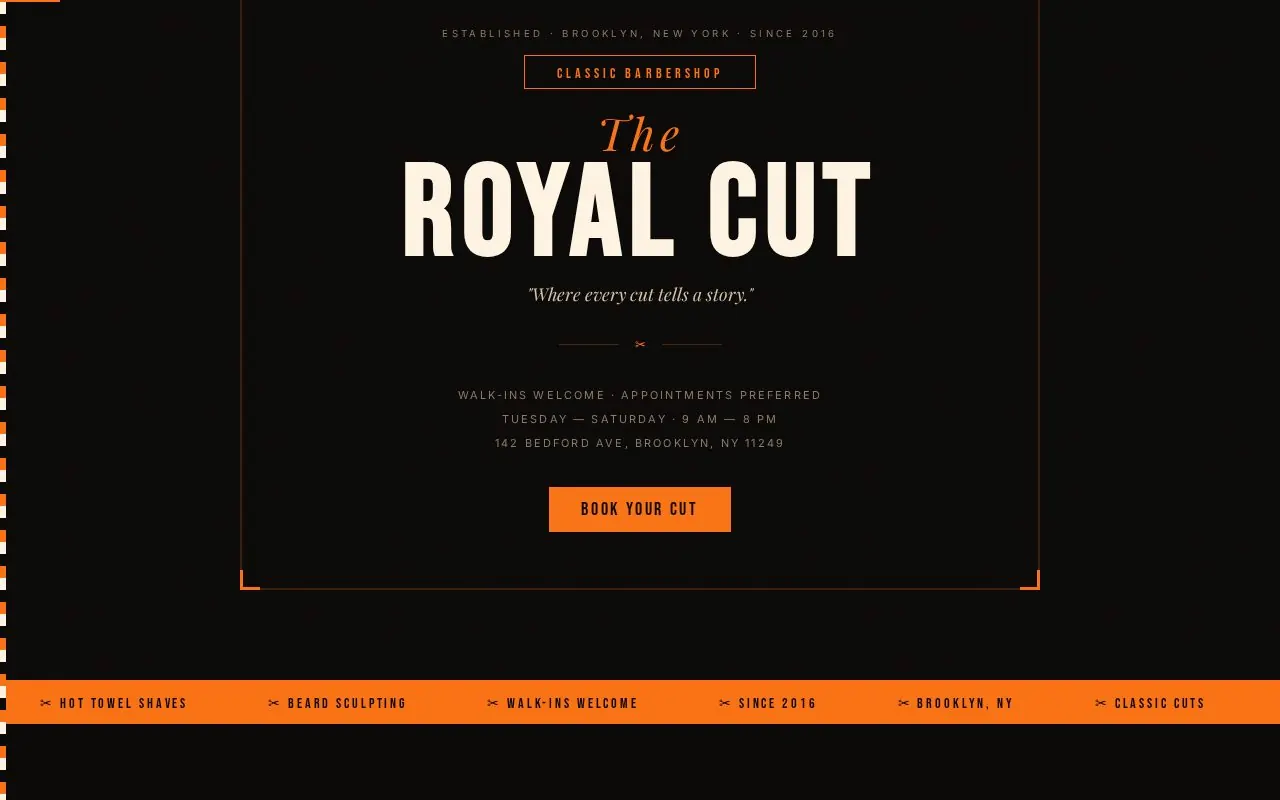The Royal Cut demo site